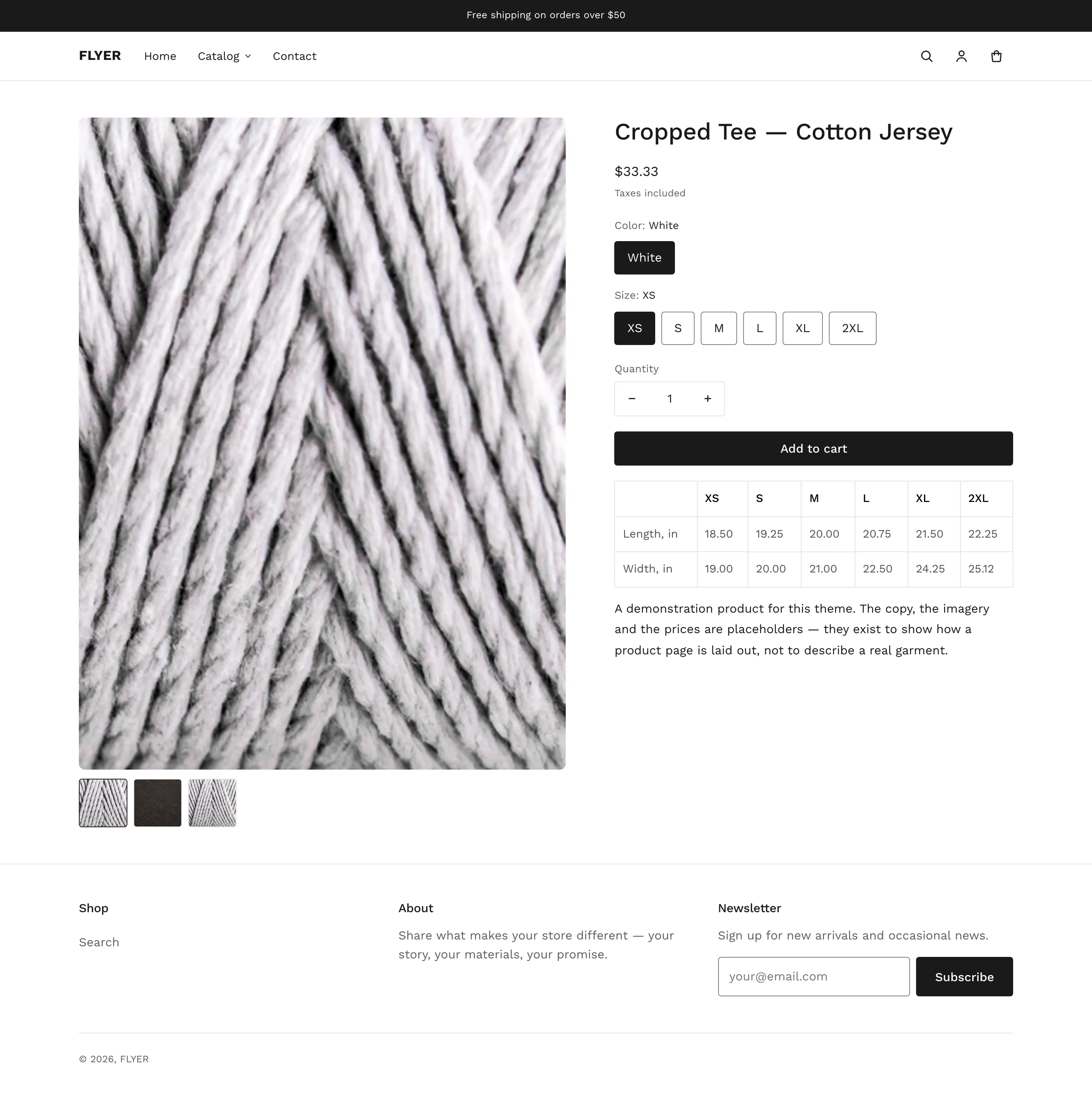 FLYER product page