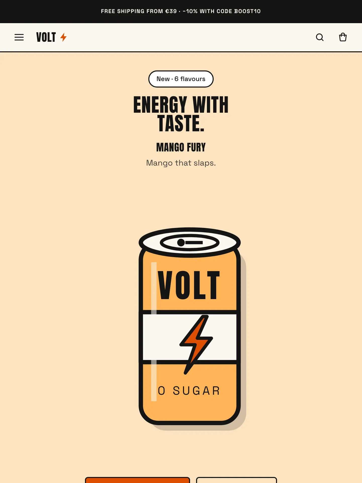 VOLT — demo storefront home page